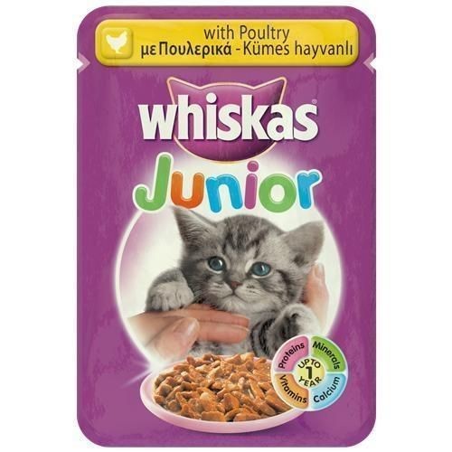 Whiskas Pouch Junior Tavuklu Yavru Konserve Kedi Maması