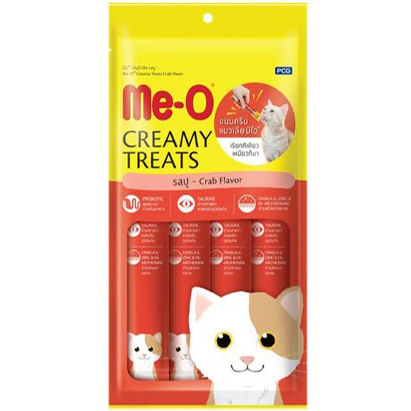 Meo Creamy Treats Yengeçli Sıvı Kedi Ödül Maması