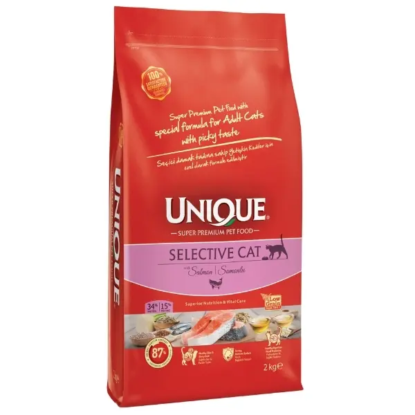 Unique Seçici Kediler için Somonlu Yetişkin Kedi Maması