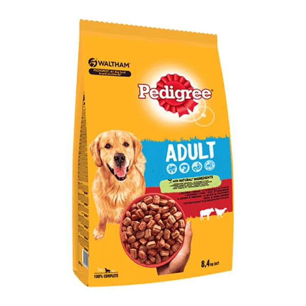 Pedigree Adult Sığır Etli ve Kümes Hayvanlı Yetişkin Köpek Maması - 8.4 Kg