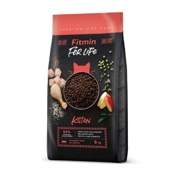 Fitmin For Life Kitten Taze Tavuk Etli Yavru Kedi Maması - 8 Kg