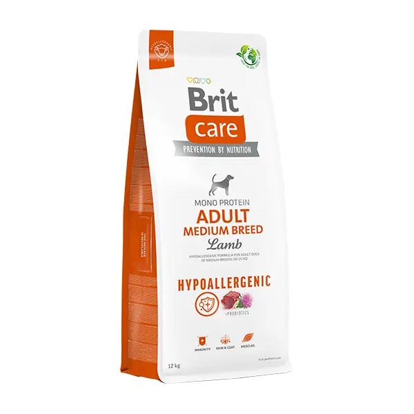 Brit Care Hypo-Allergenic Kuzu Etli Orta Irk Yetişkin Köpek Maması