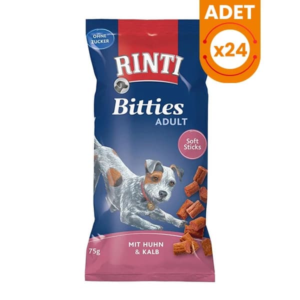 Rinti Bitties Tavuklu ve Dana Etli Köpek Ödül Maması