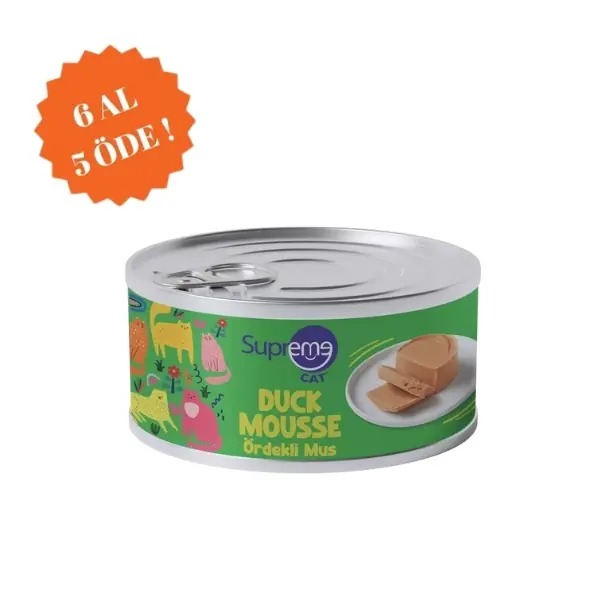 Supreme Cat Püre Ördekli Yetişkin Konserve Kedi Maması