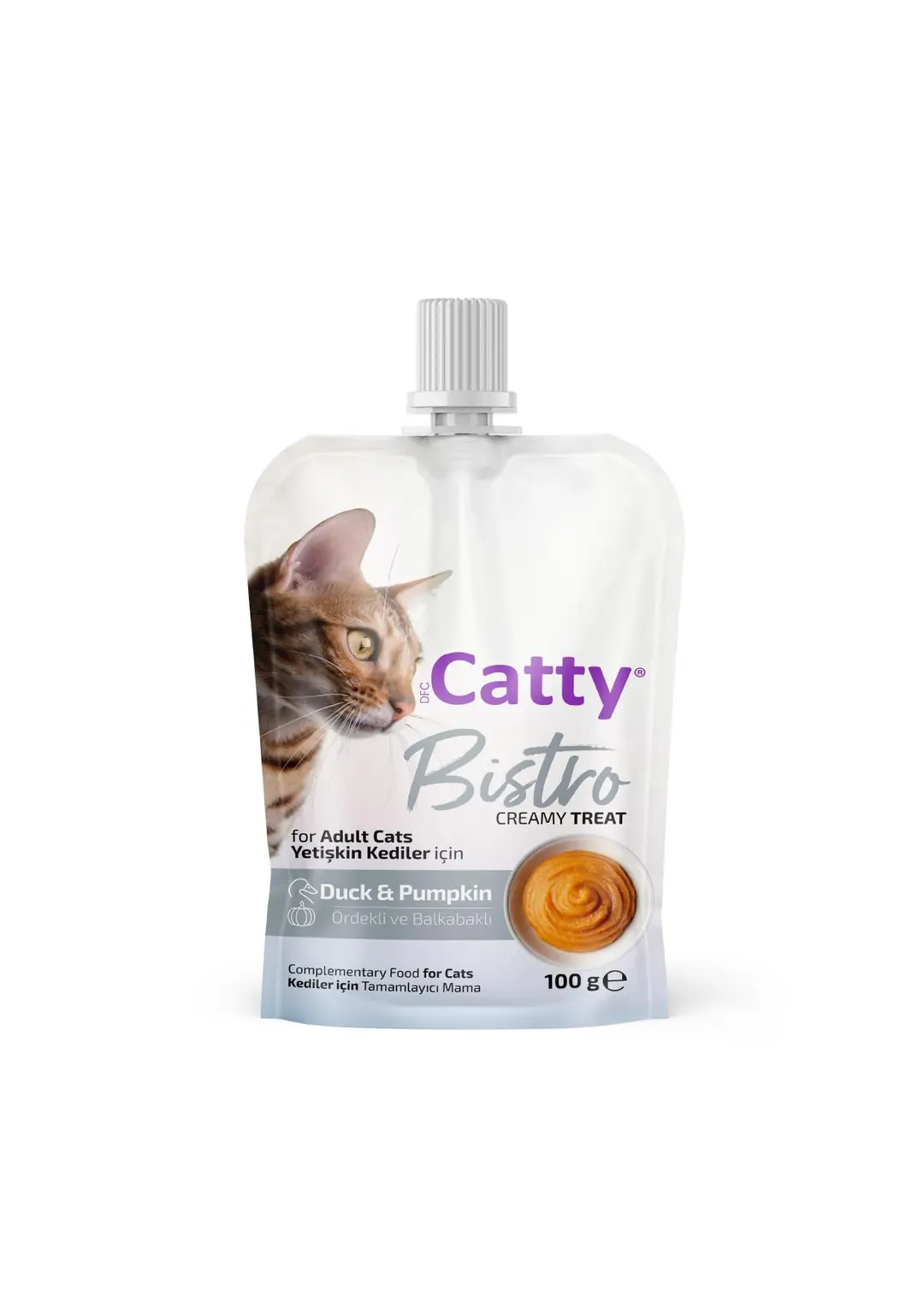 Catty Bistro Ördekli ve Balkabaklı Yetişkin Kedi Krema Ödülü