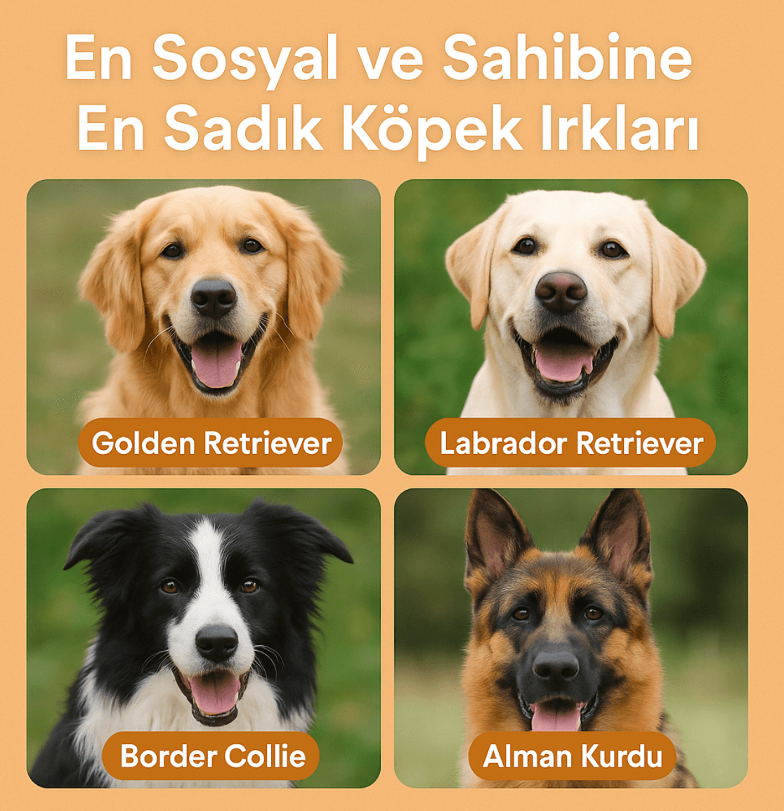 En Sosyal ve Sahibine En Sadık Köpek Irkları