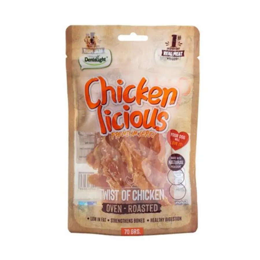 Dentalight Chicken Twist Tavuk Etli Köpek Ödül Burgu Çubuğu