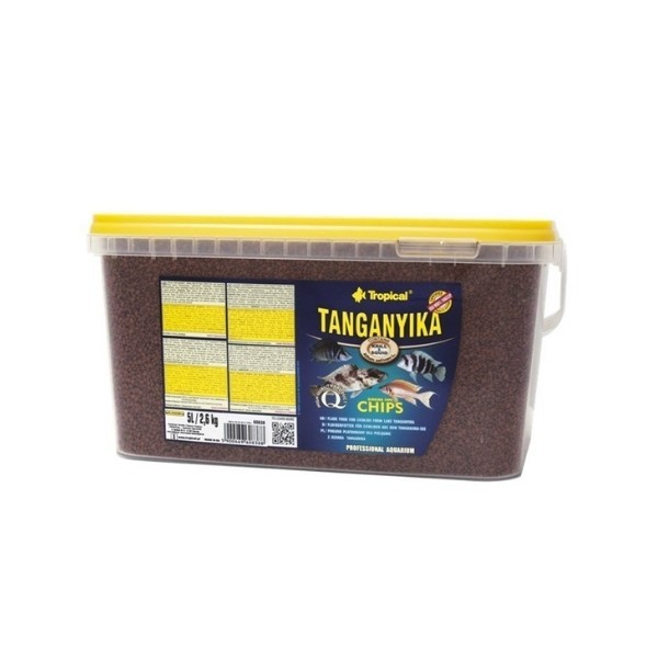 Tropical Tanganyika Chips Ciklet Balıkları için Cips Yem