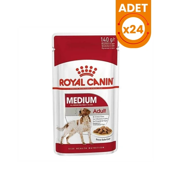 Royal Canin Medium Adult Gravy Yetişkin Konserve Köpek Maması - 24 Adet 140 Gr