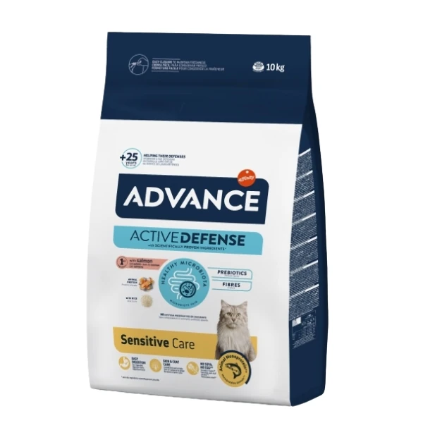 Advance Sensitive Somonlu Hassas Yetişkin Kedi Maması - 10 Kg