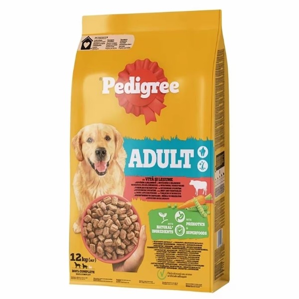 Pedigree Adult Sığır Etli ve Sebzeli Yetişkin Köpek Maması