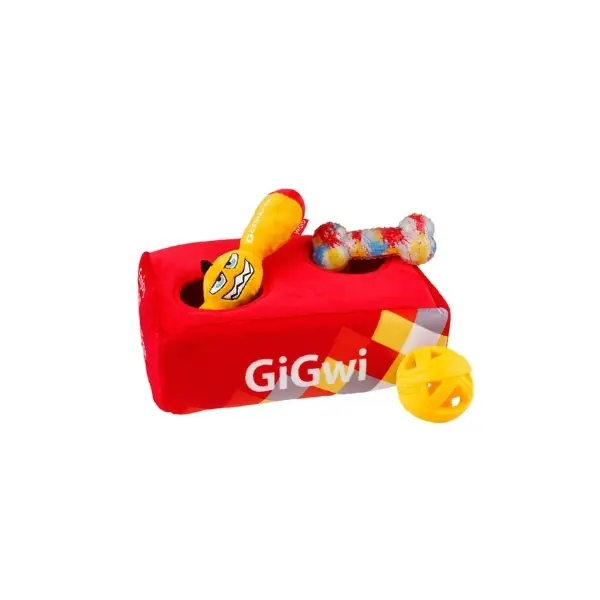 Gigwi Kemik Çantası Peluş Kedi ve Köpek Oyuncağı