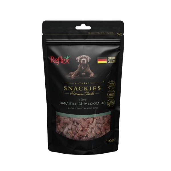 Reflex Snackies Natural Füme Dana Etli Tahılsız Köpek Eğitim Lokmaları