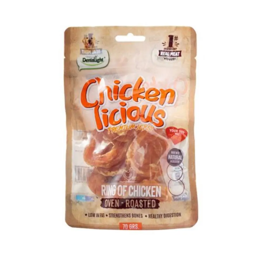 Dentalight Chicken Twist Tavuk Etli Köpek Ödül Burgu Çubuğu halka