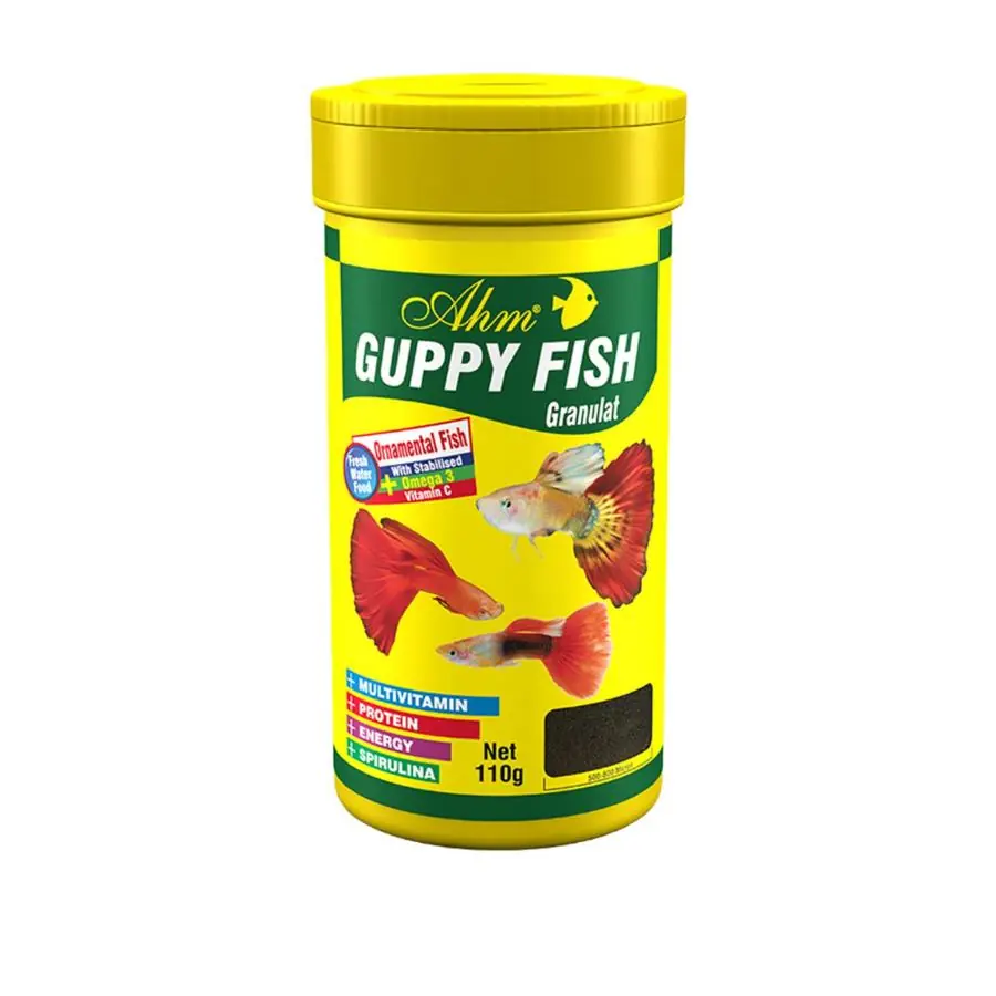 Ahm Guppy Fish Granulat Lepistes Balık yemi