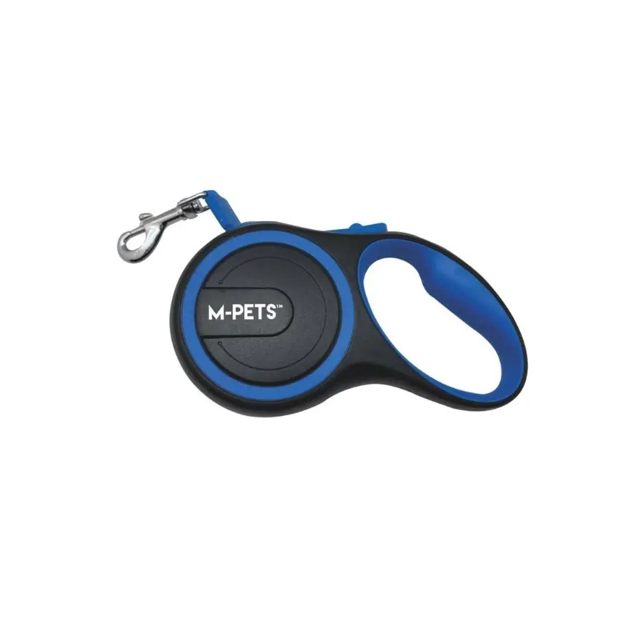 M-Pets Liberty Pembe Otomatik Şerit Köpek Gezdirme Tasması