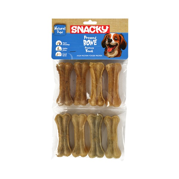 Snacky Natural Preslenmiş Yüksek Proteinli Köpek Çiğneme Kemiği