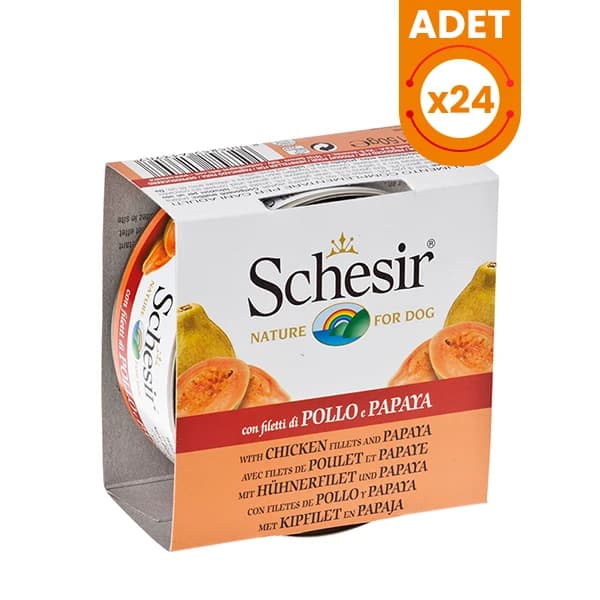 Schesir Tavuk ve Papaya Konserve Köpek Maması
