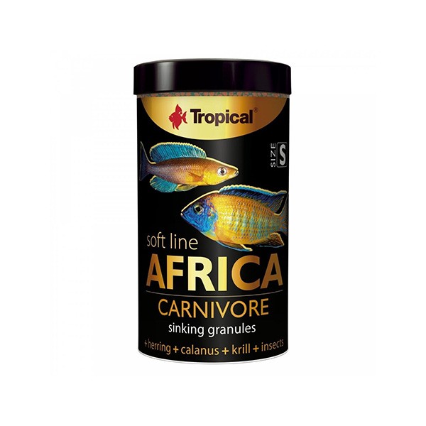 Tropical Softline Africa Africa Balıkları için Yumuşak Taneli Balık Yemi