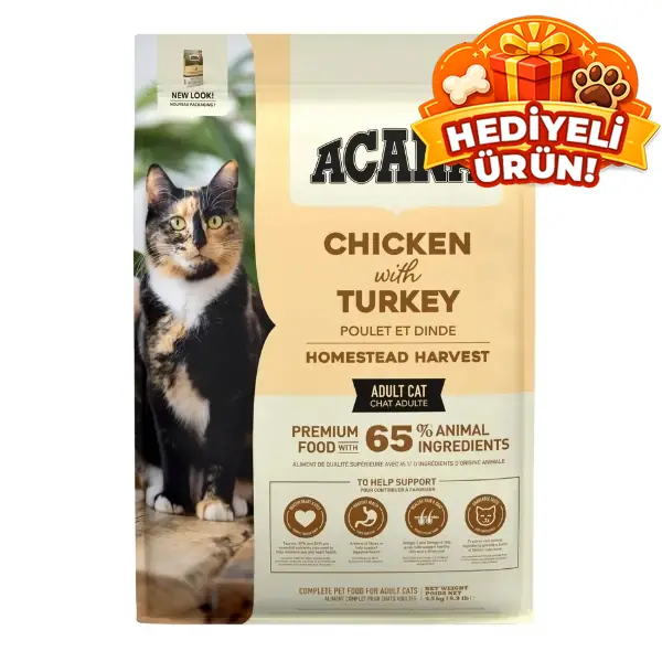 Acana Homestead Harvest Tavuklu ve Hindili Yetişkin Kedi Maması
