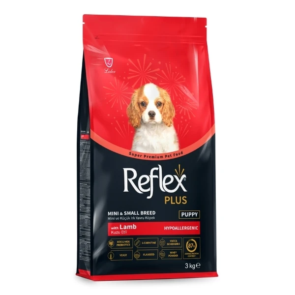Reflex Plus Kuzu Etli Mini ve Küçük Irk Yavru Köpek Maması