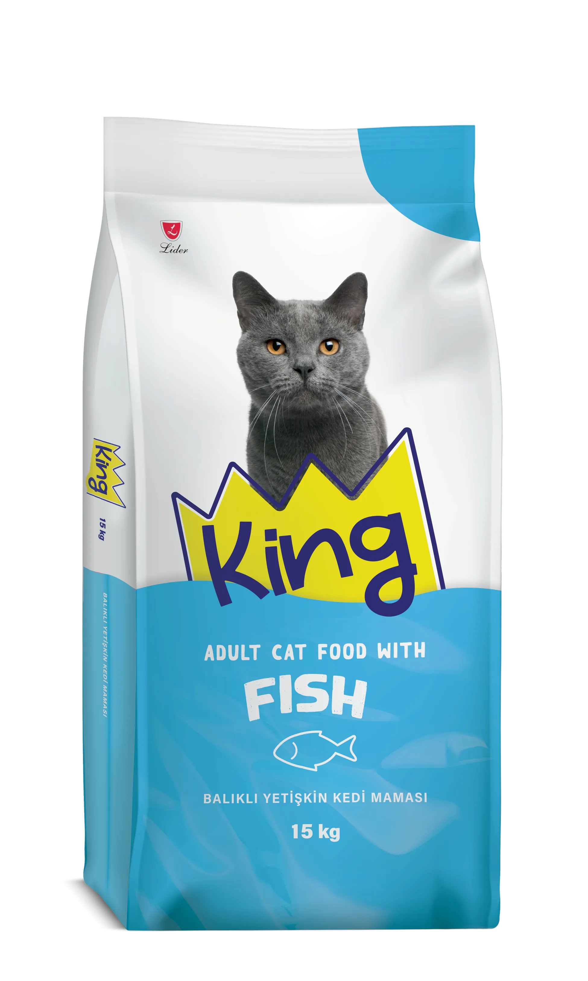 King Balıklı Yetişkin Kedi Maması - 15 Kg