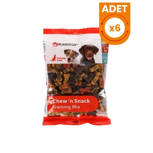 Flamingo Chewn Snack Mix Kemik Şeklinde Köpek Bisküvisi