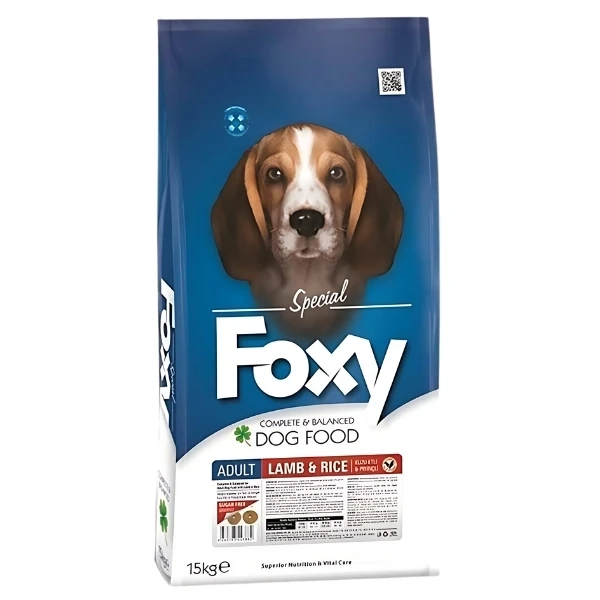 Foxy Kuzulu ve Pirinçli Yetişkin Köpek Maması
