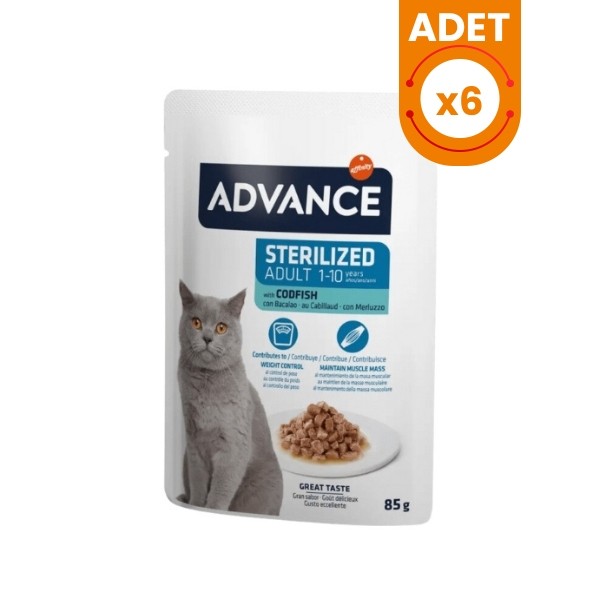 Advance Morina Balıklı Pouch Kısırlaştırılmış Yetişkin Kedi Maması