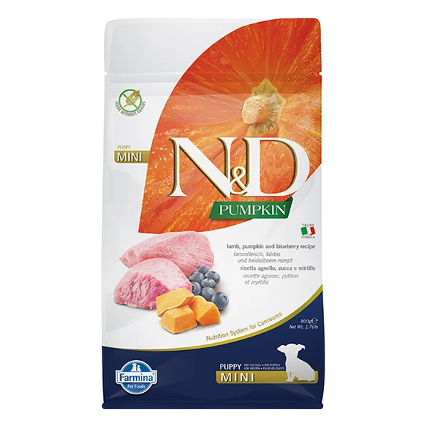 N&D Pumpkin Balkabaklı Kuzu Etli Küçük Irk Yavru Köpek Maması - 800 Gr