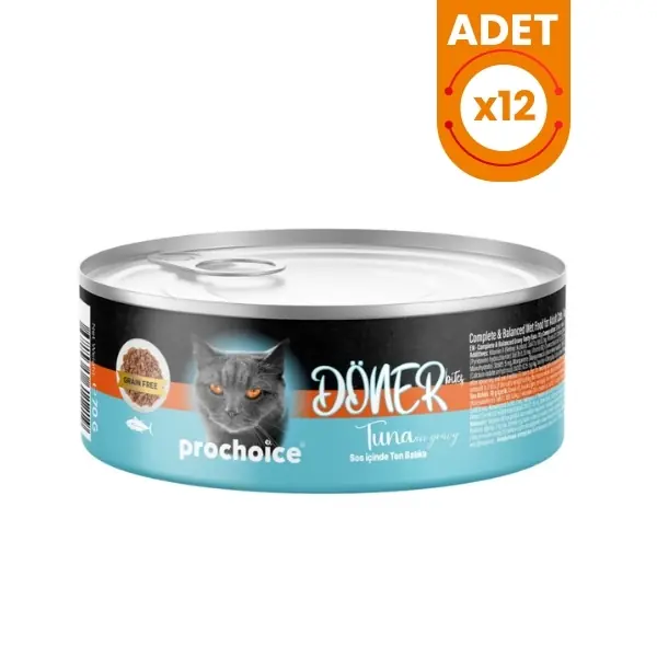 Prochoice Döner Bites Sos İçinde Ton Balıklı Yetişkin Konserve Kedi Maması