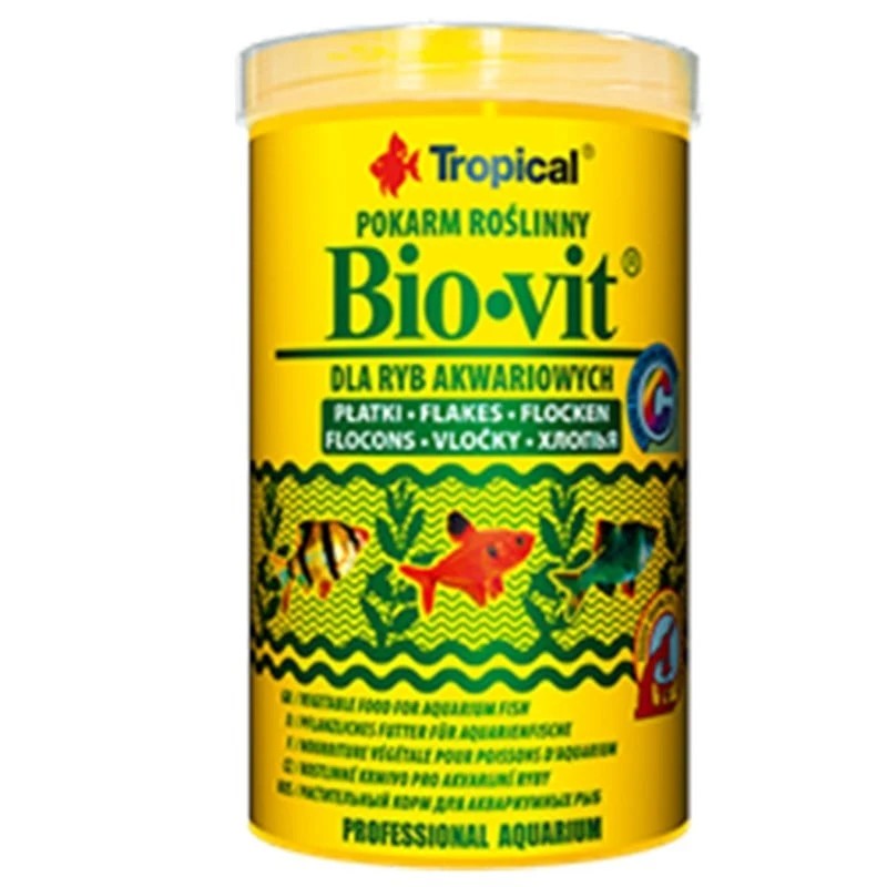 Tropical Bio-Vit Bitkisel İçerikli Pul Balık Yemi
