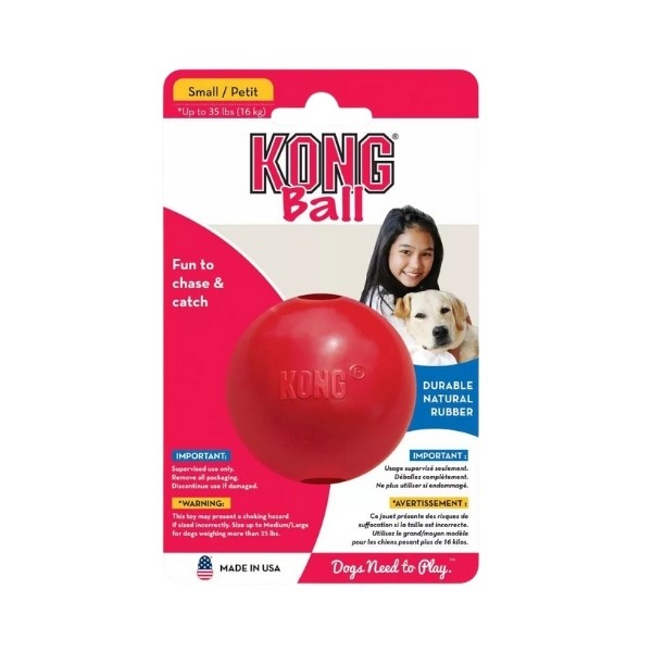 Kong Delikli Top Şeklinde Çok Amaçlı Köpek Oyuncağı