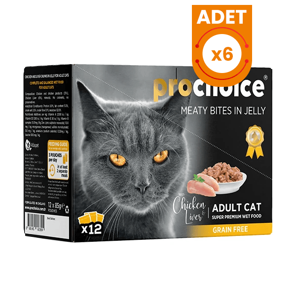 Pro Choice Tavuk ve Cigerli Family Pack Konserve Kedi Maması