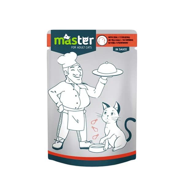 Master Jöleli Kümes Hayvanlı Pouch Konserve Kedi Maması