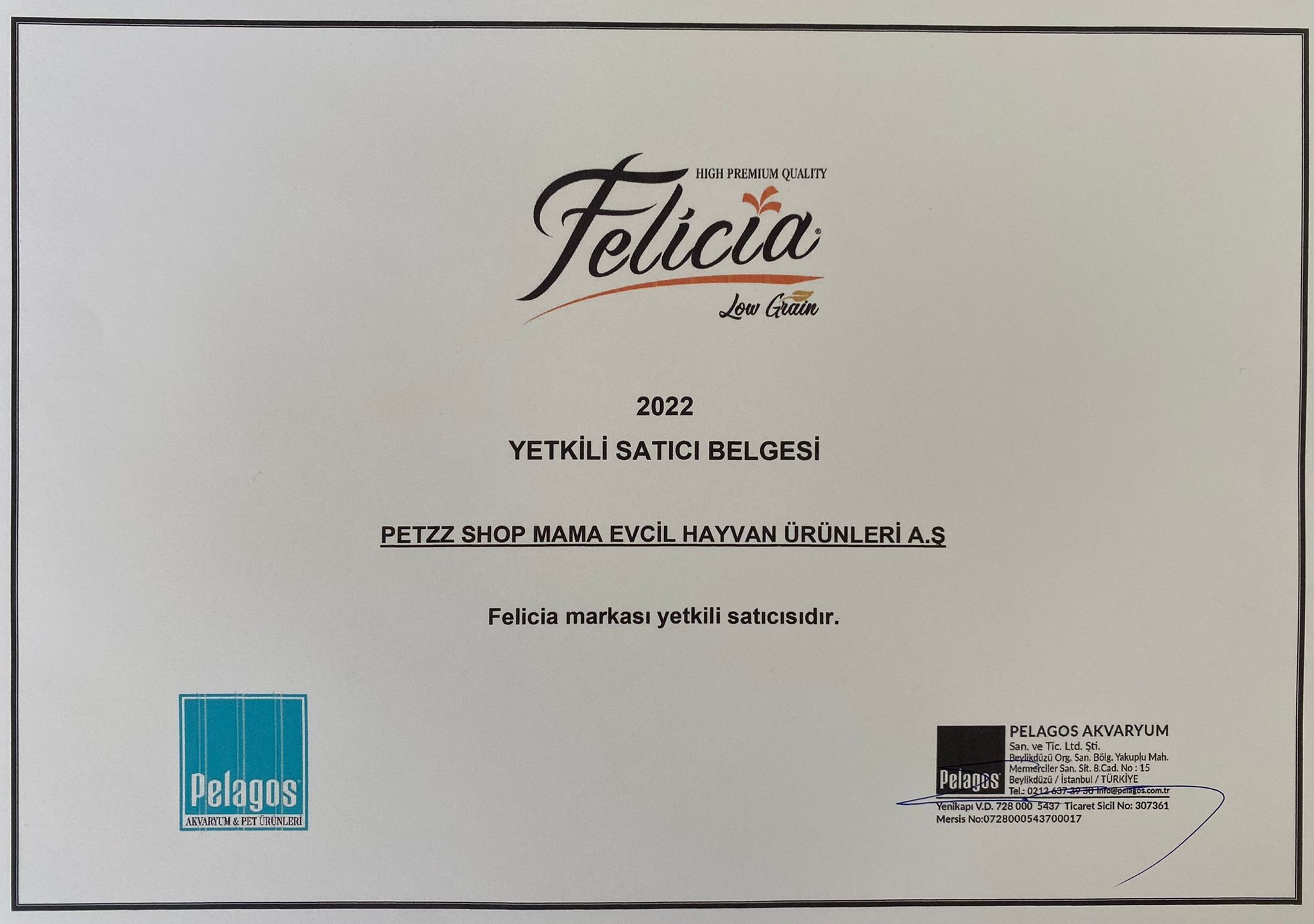 Felicia Hypoallergenic Somonlu Düşük Tahıllı Yetişkin Kedi Maması