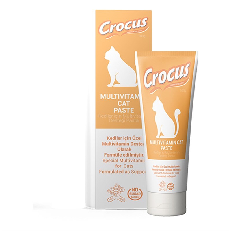 Crocus Multivitamin Kedi Malt Macunu