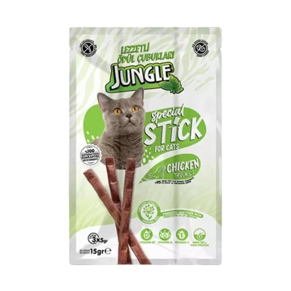 Jungle Tavuklu Stick Kedi Ödülü