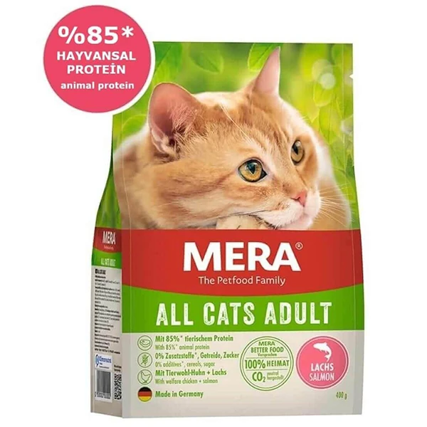 Mera Adult Tahılsız Somonlu Yetişkin Kedi Maması - 10 Kg