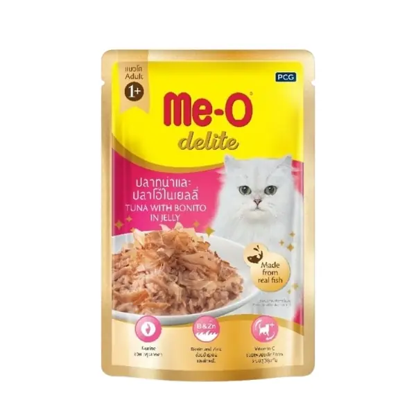 Meo Delite Palamut ve Ton Balıklı Pouch Yetişkin Konserve Kedi Maması