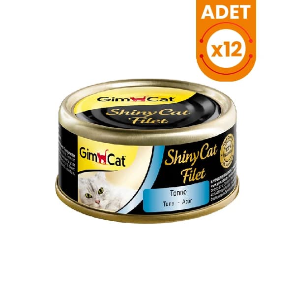 Gimcat Shinycat Kıyılmış Fileto Tuna Balıklı Yetişkin Konserve Kedi Maması