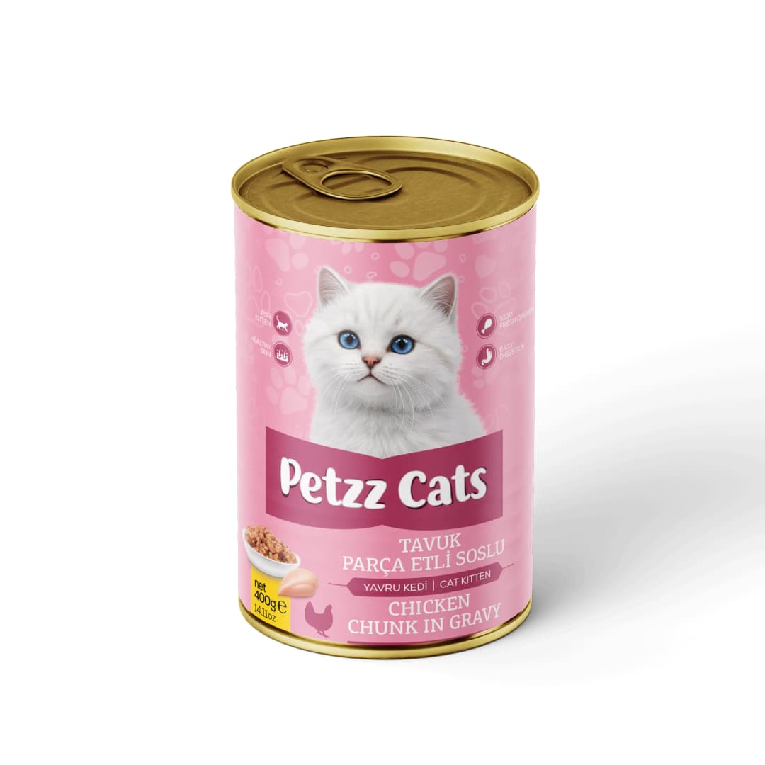 PetzzCats Tavuk Etli Yavru Kedi Konservesi