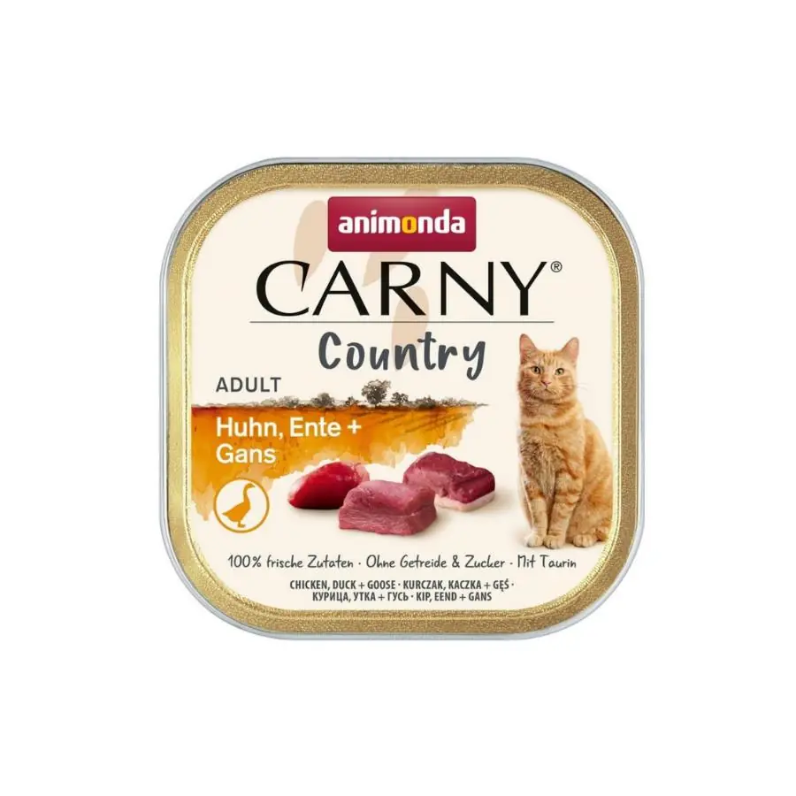 Animonda Carny Country Tavuklu Ördekli ve Kaz Etli Yetişkin Kedi Konservesi