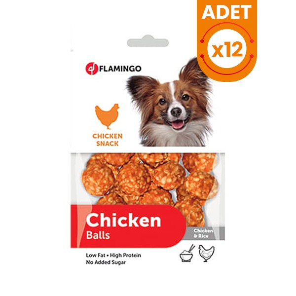 Flamingo Tavuklu ve Pirinçli Top Köpek Ödül Maması