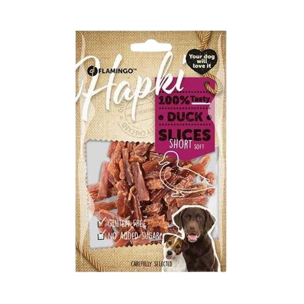 Flamingo Hapki Slice Ördekli Glutensiz Köpek Ödül Maması