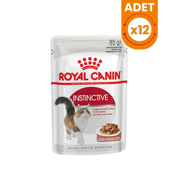 Royal Canin İnstinctive Gravy Pouch Konserve Kedi Maması - 12 Adet 85 Gr