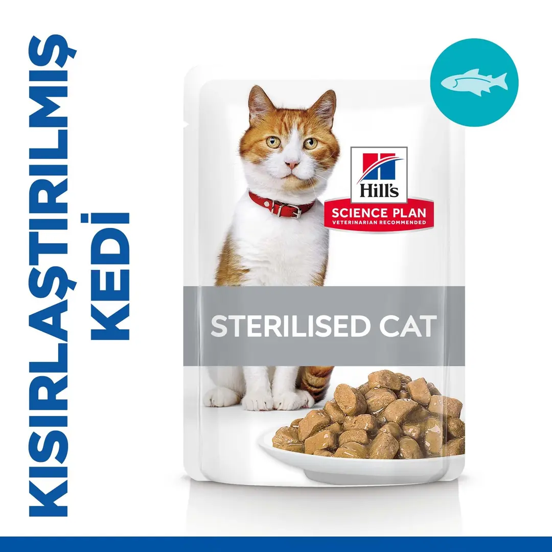 Hill's SCIENCE PLAN Kısırlaştırılmış Alabalıklı Kedi Pouch