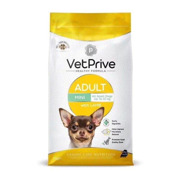 Vet Prive Adult Kuzu Etli Küçük Irk Yetişkin Köpek Maması