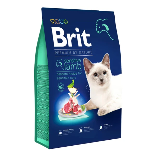 Brit Premium Sensitive Kuzu Etli Yetişkin Kedi Maması - 8 Kg