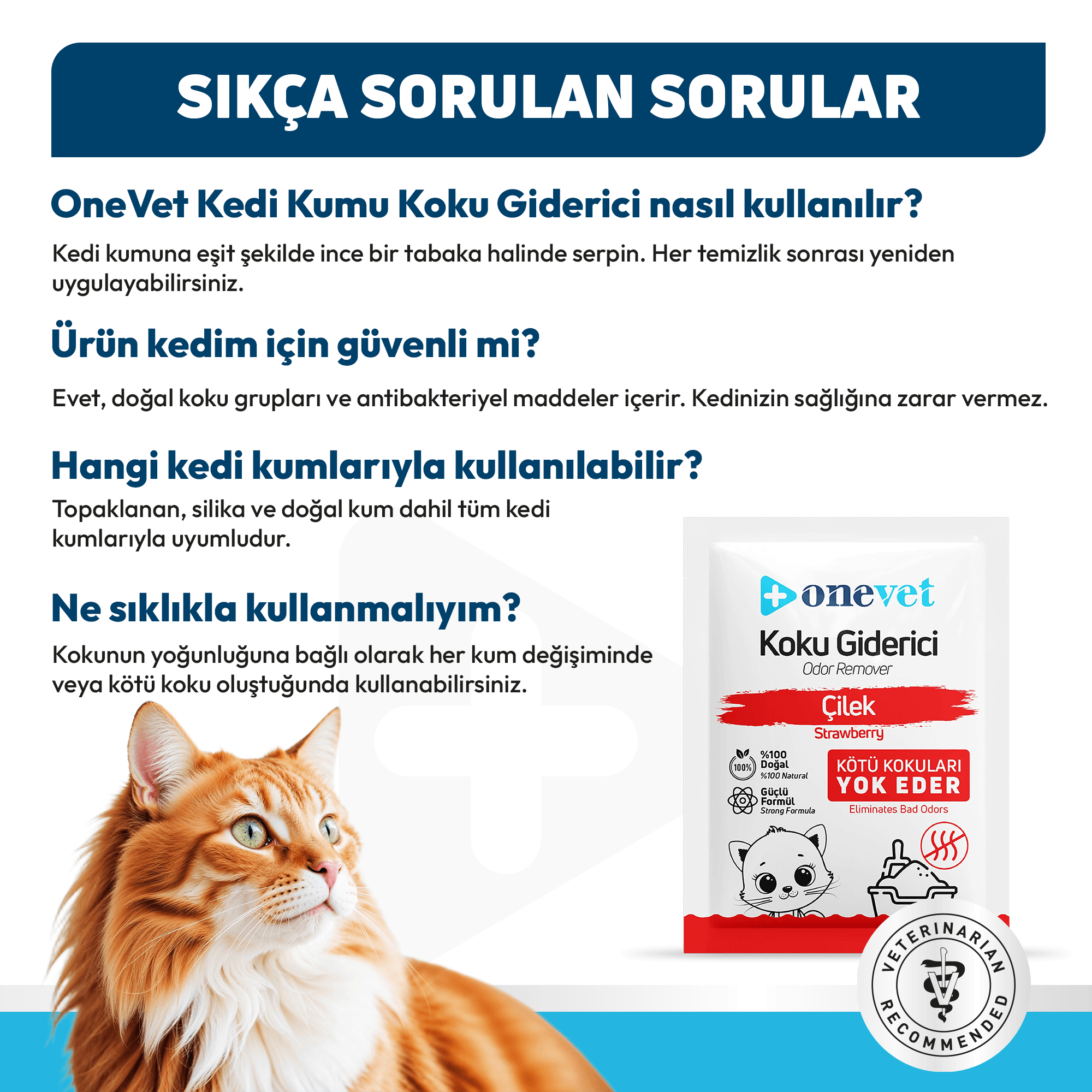 OneVet Kedi Kumu Koku Giderici